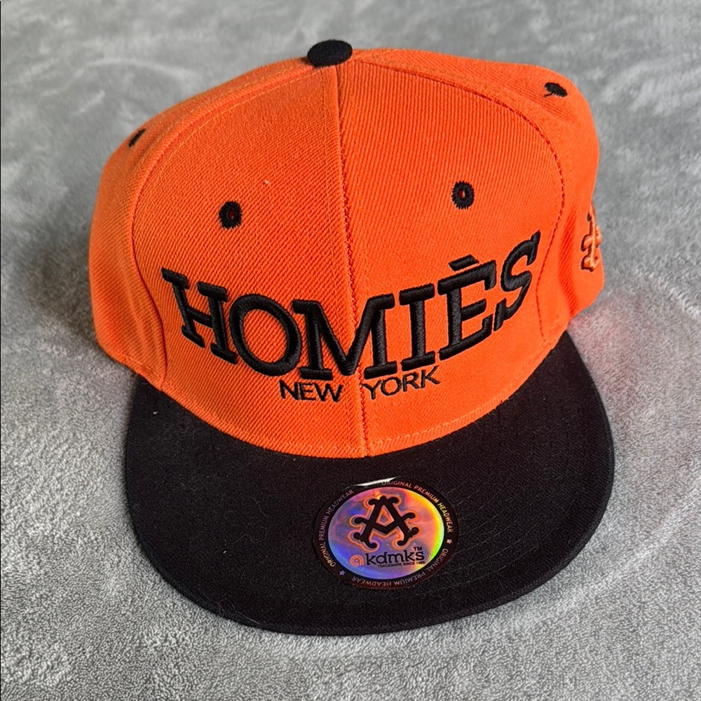 Akademiks Orange and Black Homies snapback NWT